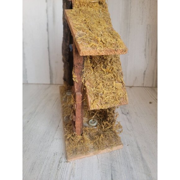 Nativity AS IS shelter scene home decor xmas religious prop - Picture 6 of 8